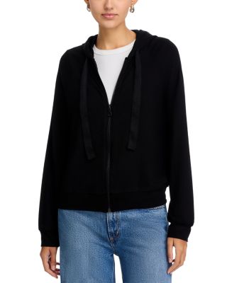 Cashmere Zip Front Hoodie