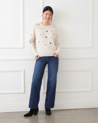 Star Embroidered Sweater