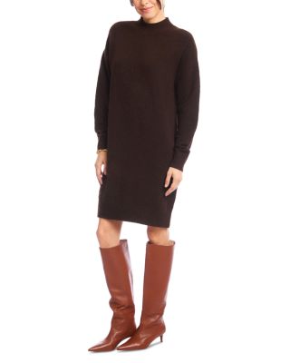 Mock Neck Sweater Dress
