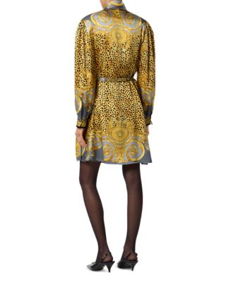 Cheetah Foulard Silk Dress