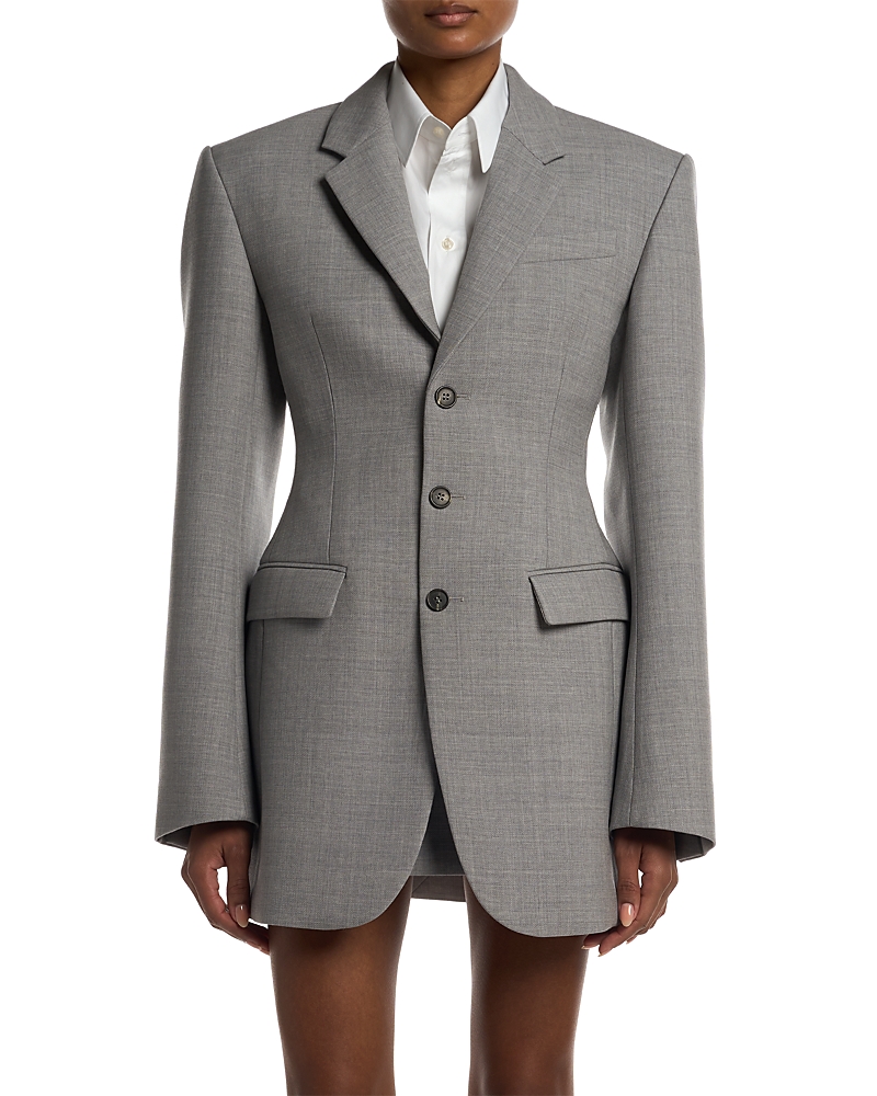 Wardrobe.nyc Wardrobe. Nyc Longline Blazer In Gray