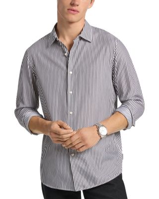 Michael Kors Classic Stripe Button Up Shirt