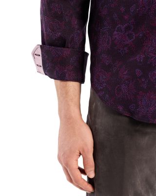 Hoyt Long Sleeve Printed Knit Shirt