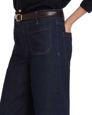 Le Pixie High Rise Slim Palazzo Jeans in Rinse