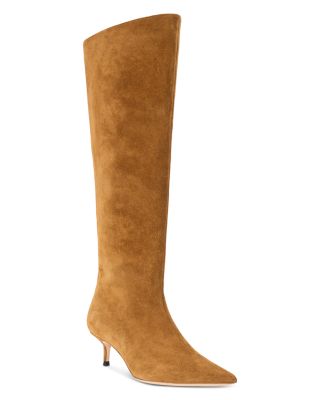 STAUD - Women's Sebastian Suede Kitten Heel Boots