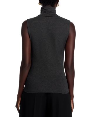 Sleeveless Turtleneck Top