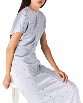 Studded Satin Maxi Dress - Exclusive