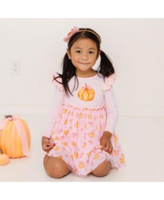 Girls' Coquette Pumpkin Long Sleeve Tutu Dress - Little Kid, Big Kid