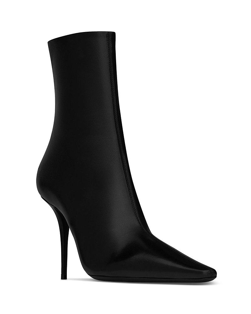 Saint Laurent Women's Ashley Booties In Smooth Leather