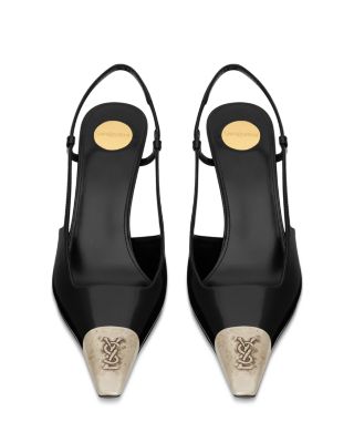 Women's Jeanne Slingback Pumps In Glazed Leather