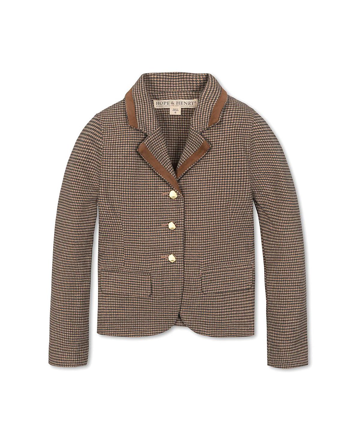 Hope & Henry Hope & Henry Girls' Organic Brushed Cotton Dress Blazer - Little Kid