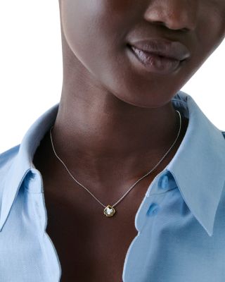 Sculpted Spade Pendant Necklace, 16-19"