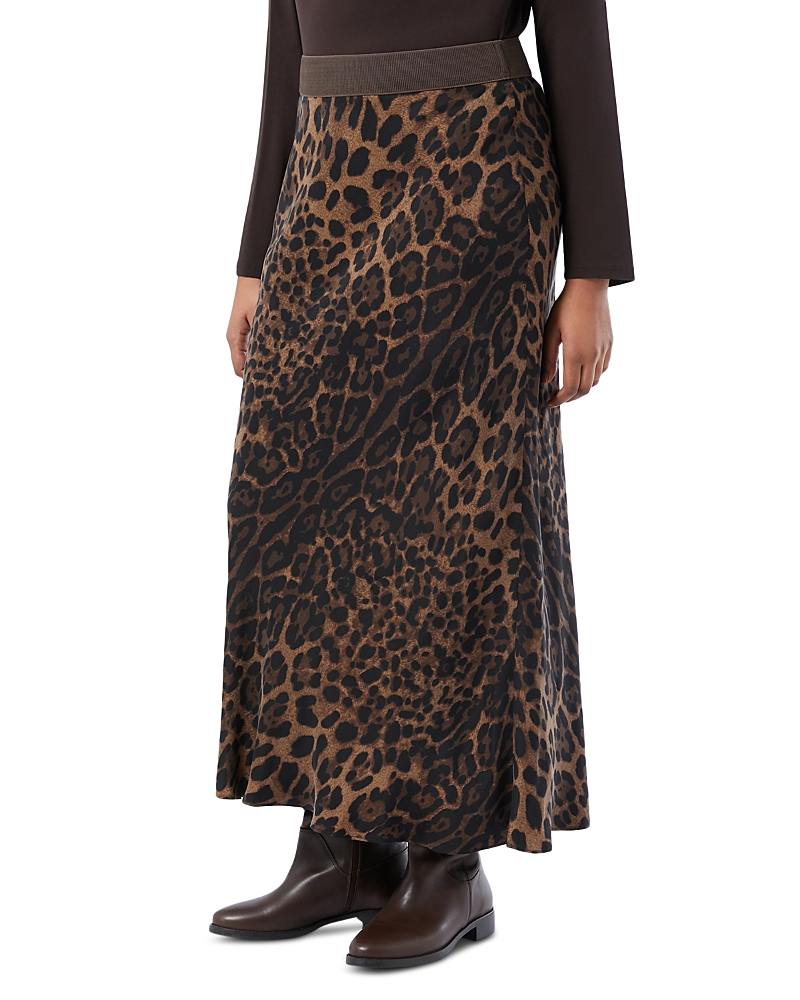 Marina Rinaldi Sport 2a Uscita Maxi Skirt In Animal Print