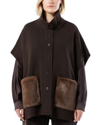 Ottico Knitted Button Front Coat