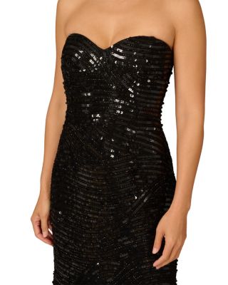 Beaded Strapless Dress