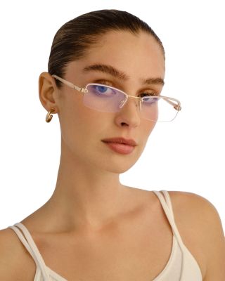 Enigmatic Rectangle Blue Light Glasses, 58mm