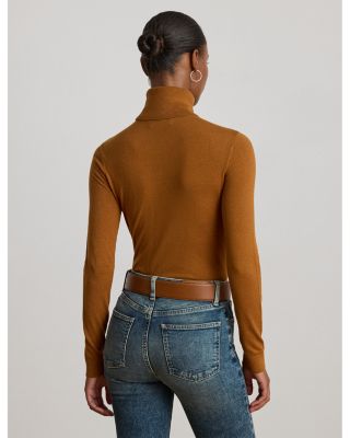 Silk Blend Turtleneck Sweater
