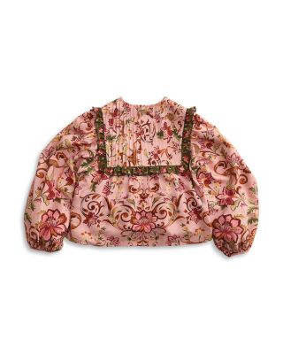 Floral Blouson Sleeve Blouse