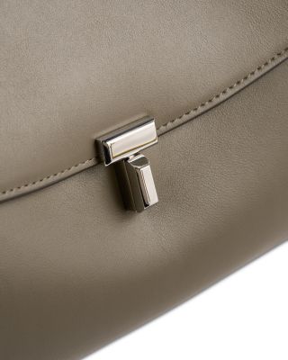 T-Lock Leather Satchel