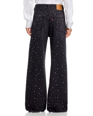 Ribcage High Rise Wide Leg Jeans in Dazzle Me