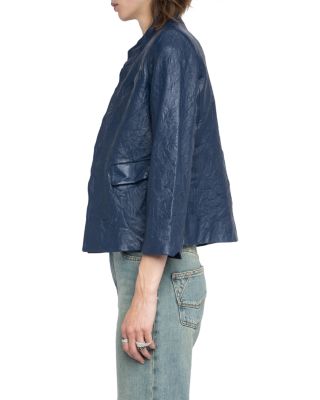 Veryn Cuir Froisse Leather Jacket