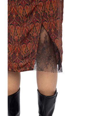 Julen Paisley Print Skirt 
