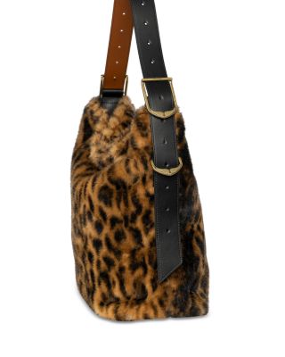 Jane Faux Fur Hobo Bag