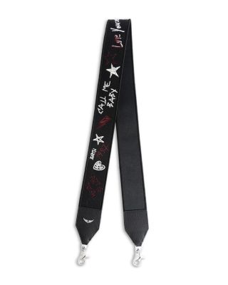 Punk Canvas Embroidered Bag Strap
