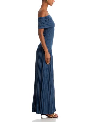 Field Of Dreams Off-the-Shoulder Maxi Dress