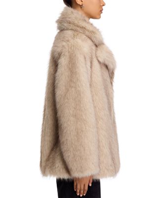 Kindra Faux Fur Big Collar Coat