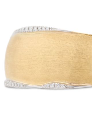 Diamond Pav&eacute; Cuff Bracelet in 18K Yellow Gold, 0.36 tcw