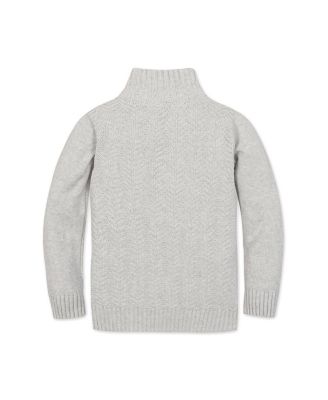 Boys' Organic Long Sleeve Half Zip Cable Pullover Sweater - Little Kid, Big Kid