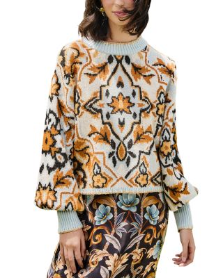 Winter Tapestry Round Neck Sweater  