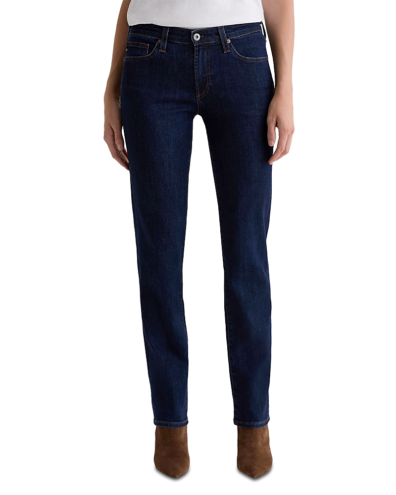 Ag Sandra Low Rise Straight Jeans In Modern Indigo In Blue
