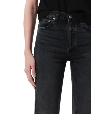 90's Pinch Waist High Rise Straight Jeans in Radius