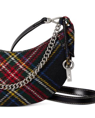 Polo ID Tartan Wool Mini Chain Shoulder Bag