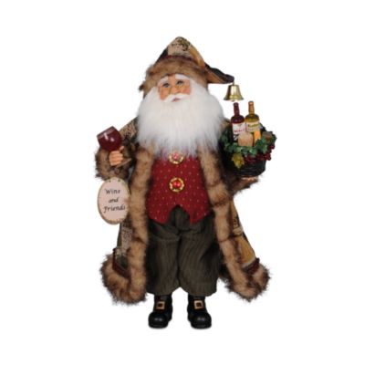 Basket of Cheer Santa Figurine