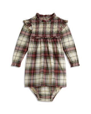 Girls' Plaid Cotton Jersey Dress & Bloomer - Baby