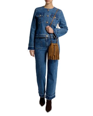 x Cinq &agrave; Sept Osette Fringe Crossbody Pouch