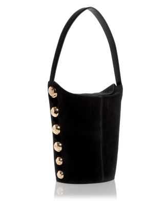 Amaya Embellished Suede Bucket Bag