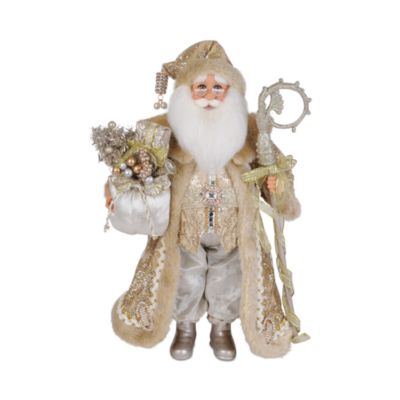 Lighted Touch of Gold Santa 