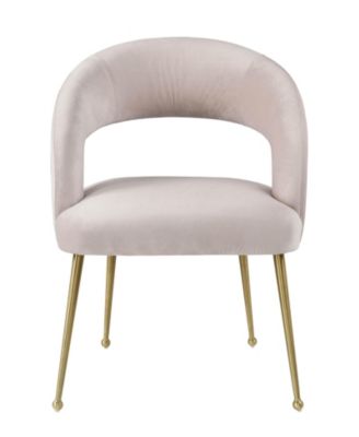  Rocco Velvet Dining Chair in Blush