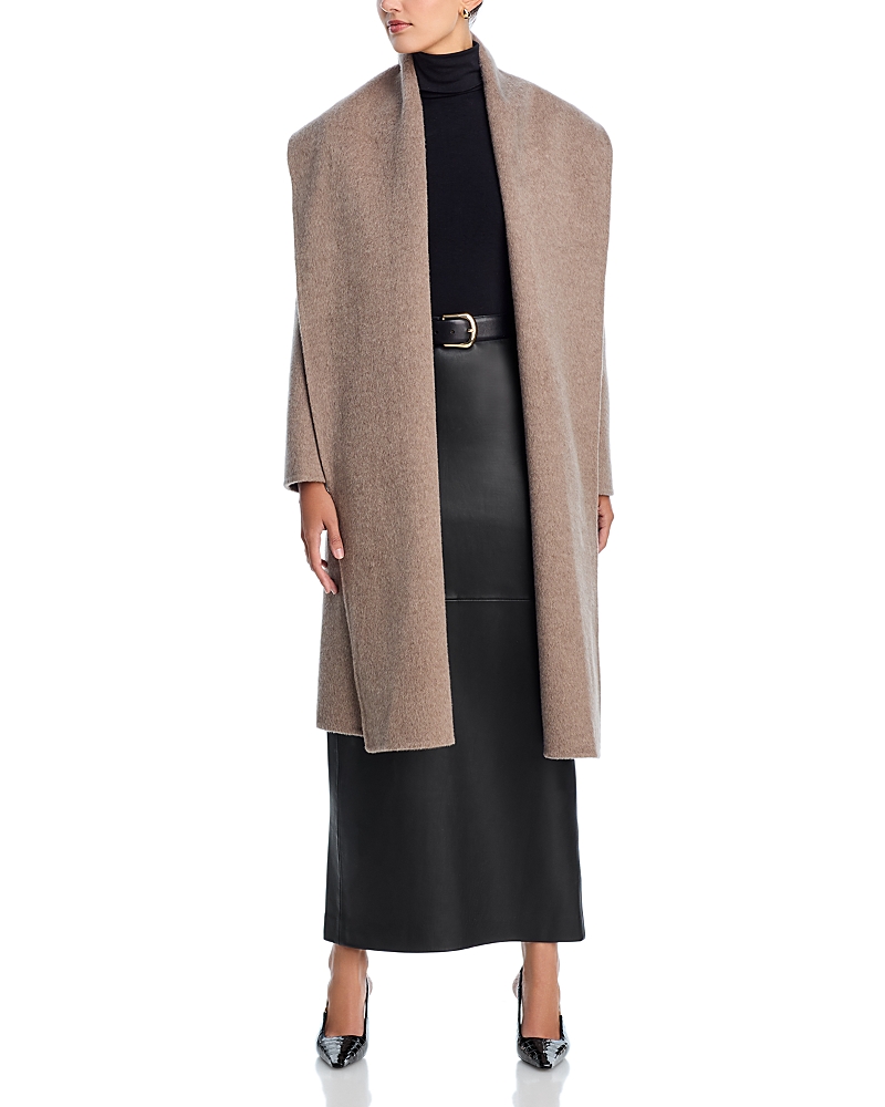 Kobi Halperin Yael Wool Blend Belted Coat In Brown