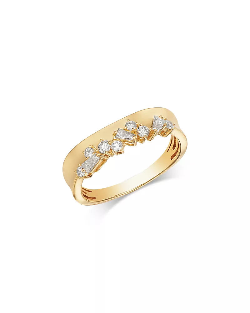 Bloomingdale's Fine Collection Diamond Scattered Band in 14K Yellow Gold, 0.4 tcw