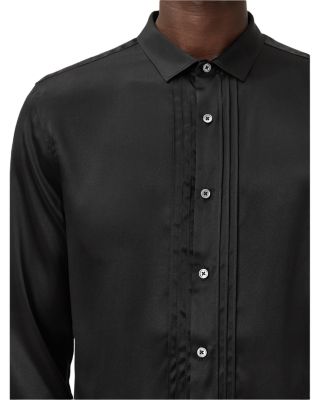 Albany Button Front Silk Shirt