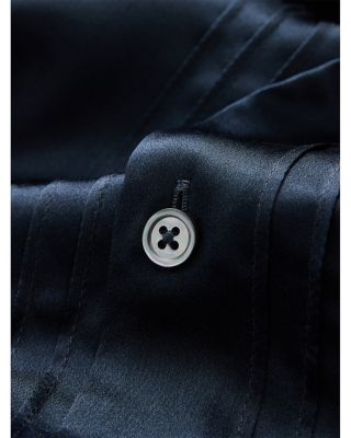 Albany Button Front Silk Shirt