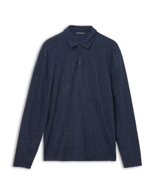 Jalen Jacquard Long Sleeve Polo Shirt