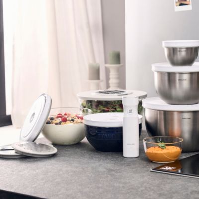 Fresh and Save 3 Piece Stainless Steel Vacuum Bowl Set