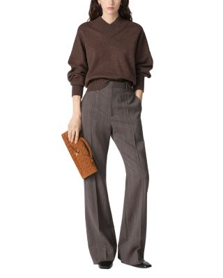 Andiamo Intrecciato Suede Clutch