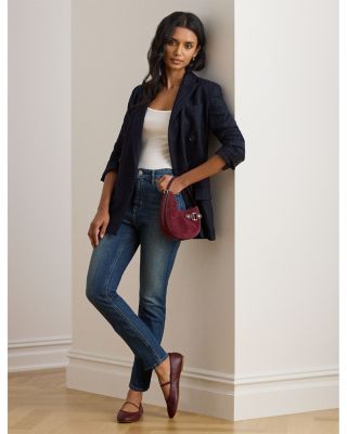 High Rise Straight Ankle Jean